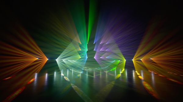 Lichteffekte, Gegenlichteffkte in diversen Farben, erstellt mit Desk Dough